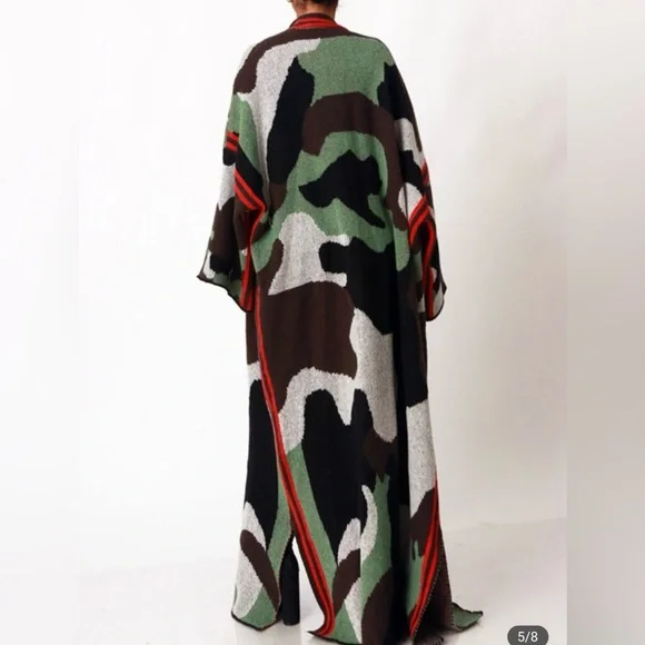 Camouflage Long Cardigan - Picture 3 of 3